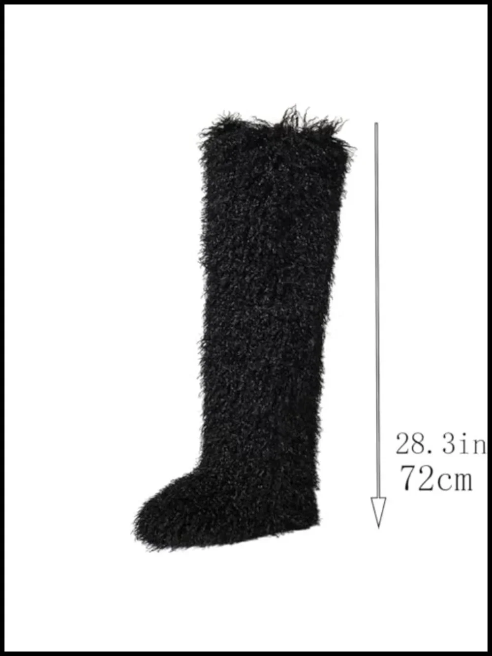 Women's Faux Fur Over-the-Knee Boots Fluffy Shaggy Winter Snow Boots